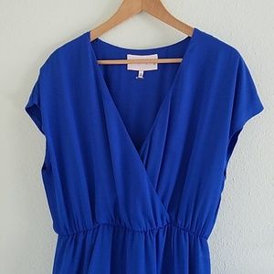 Blue high low dress